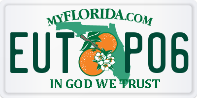 FL license plate EUTP06