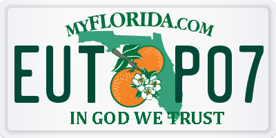 FL license plate EUTP07
