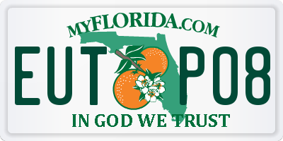 FL license plate EUTP08