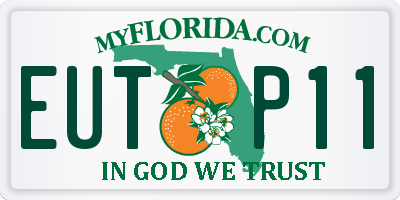 FL license plate EUTP11