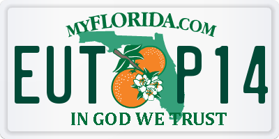 FL license plate EUTP14