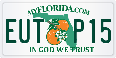 FL license plate EUTP15