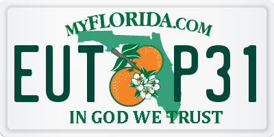 FL license plate EUTP31