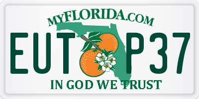 FL license plate EUTP37