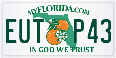 FL license plate EUTP43