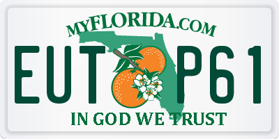 FL license plate EUTP61