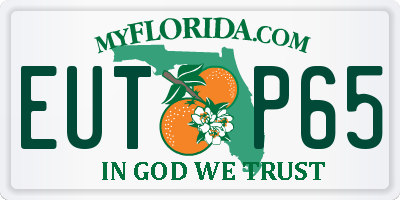FL license plate EUTP65