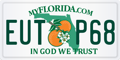 FL license plate EUTP68