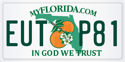 FL license plate EUTP81