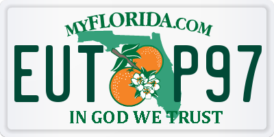 FL license plate EUTP97