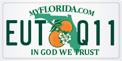 FL license plate EUTQ11