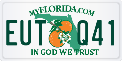 FL license plate EUTQ41