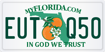 FL license plate EUTQ50