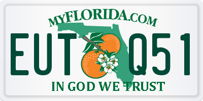 FL license plate EUTQ51