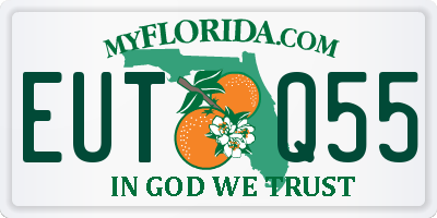 FL license plate EUTQ55