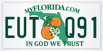 FL license plate EUTQ91