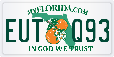 FL license plate EUTQ93