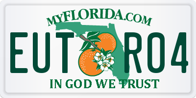 FL license plate EUTR04