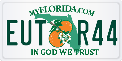 FL license plate EUTR44
