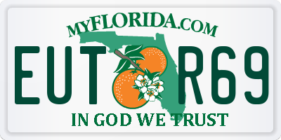 FL license plate EUTR69