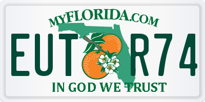FL license plate EUTR74