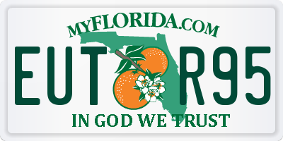 FL license plate EUTR95