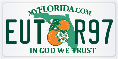 FL license plate EUTR97