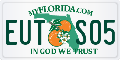 FL license plate EUTS05