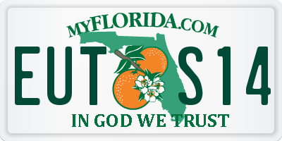 FL license plate EUTS14