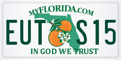 FL license plate EUTS15