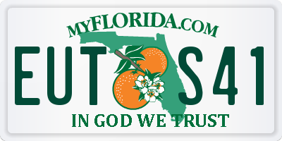 FL license plate EUTS41