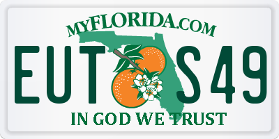 FL license plate EUTS49