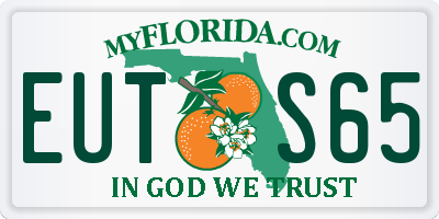 FL license plate EUTS65