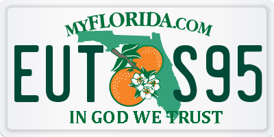 FL license plate EUTS95