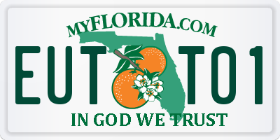 FL license plate EUTT01