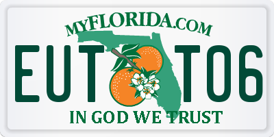 FL license plate EUTT06