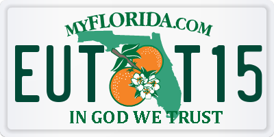 FL license plate EUTT15
