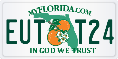 FL license plate EUTT24