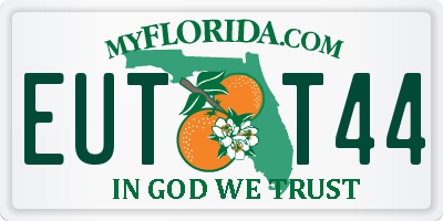 FL license plate EUTT44