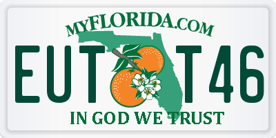 FL license plate EUTT46