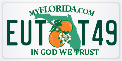 FL license plate EUTT49