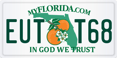 FL license plate EUTT68