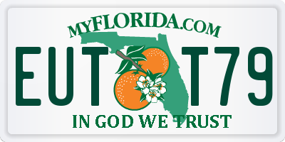 FL license plate EUTT79