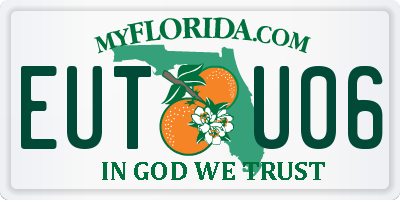 FL license plate EUTU06
