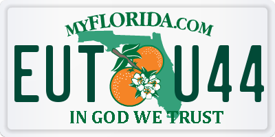 FL license plate EUTU44