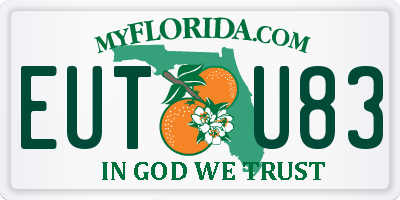 FL license plate EUTU83