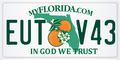 FL license plate EUTV43