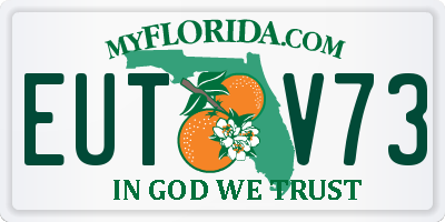 FL license plate EUTV73