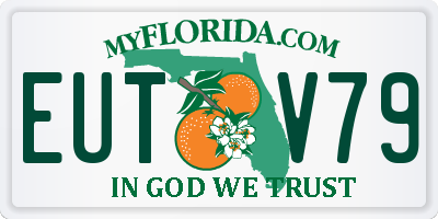 FL license plate EUTV79