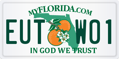 FL license plate EUTW01